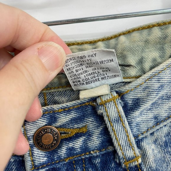 Vintage Jordache acid wash jeans size 7 0 24" tapered zipper ankle Y2K 90s - Picture 5 of 11